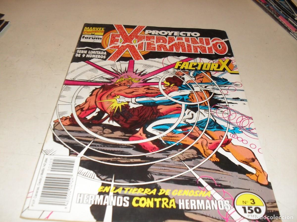 C&oacute;mics: PROYECTO EXTERMINIO N&ordm; 3 HERMANOS,CON FACTOR X,(MINISERIE DE 9).FORUM,1992 - Foto 1