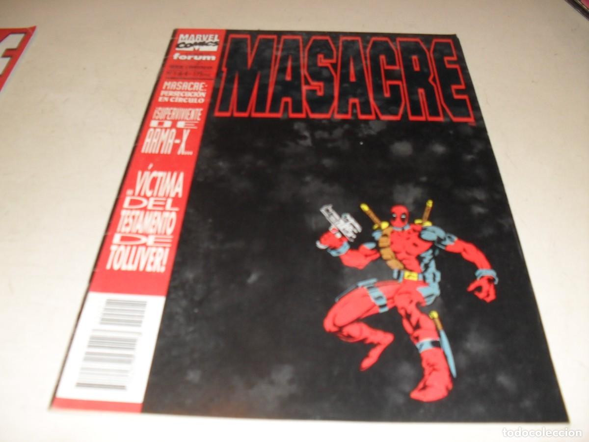 C&oacute;mics: MASACRE N&ordm; 1,EL PRIMERO, PERSECUCION EN EL CIRCULO 1,(MINISERIE DE 4).FORUM,1994 - Foto 1
