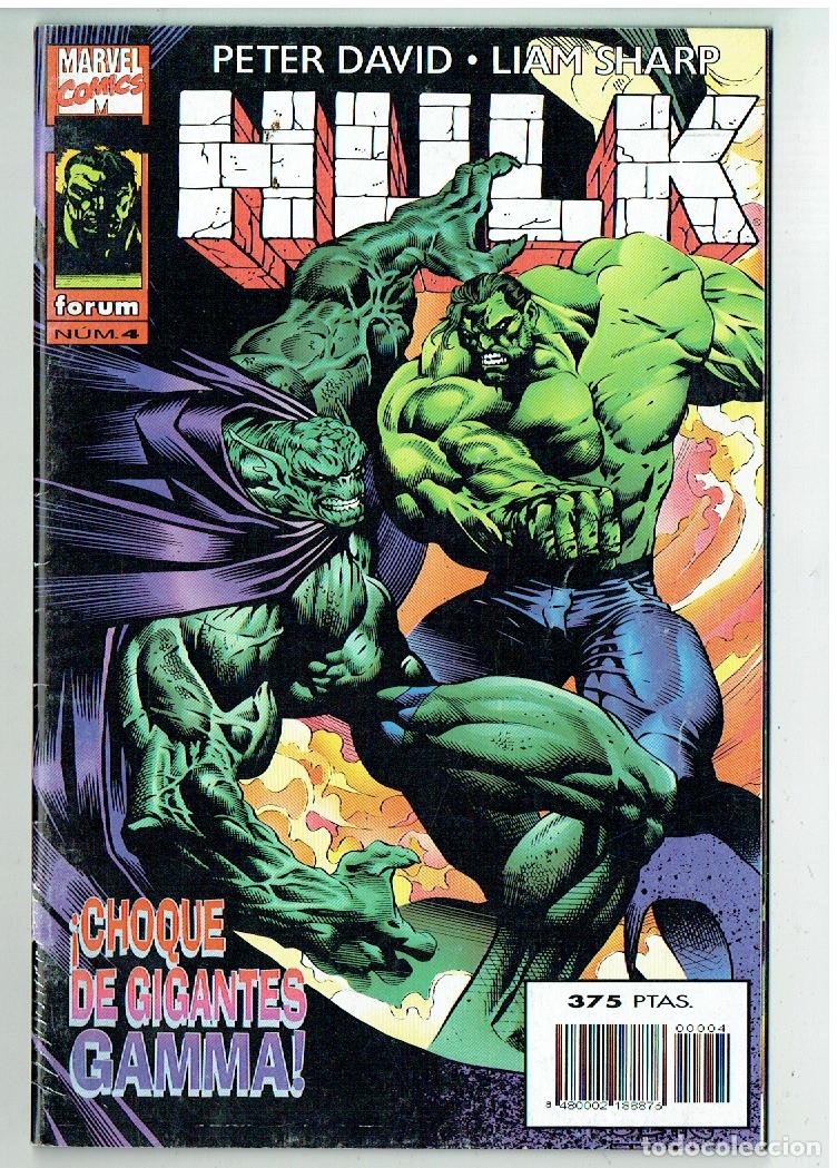 C&oacute;mics: HULK. N&ordm; 4. PETER DAVIS-LIAM SHARP. &iexcl;CHOQUE DE GIGANTES GAMA!. FORUM 1996.(C/A54) - Foto 1