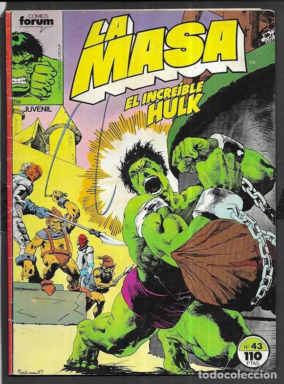 C&oacute;mics: La Masa. El Incre&iacute;ble Hulk. N&ordm; 43 Comics Forum 1985 - Foto 1