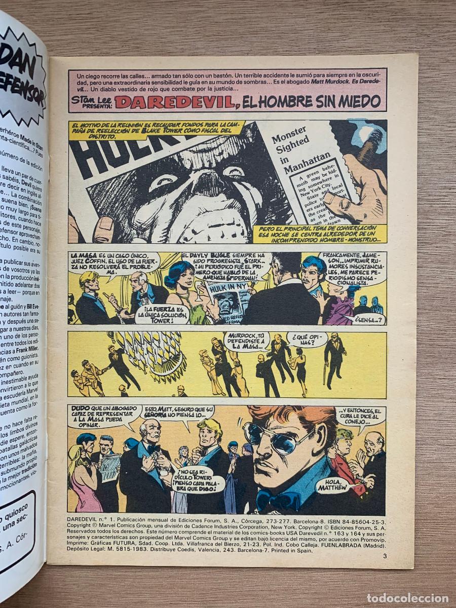 C&oacute;mics: Daredevil n&ordm; 1 - Muy Buen Estado - Foto 2