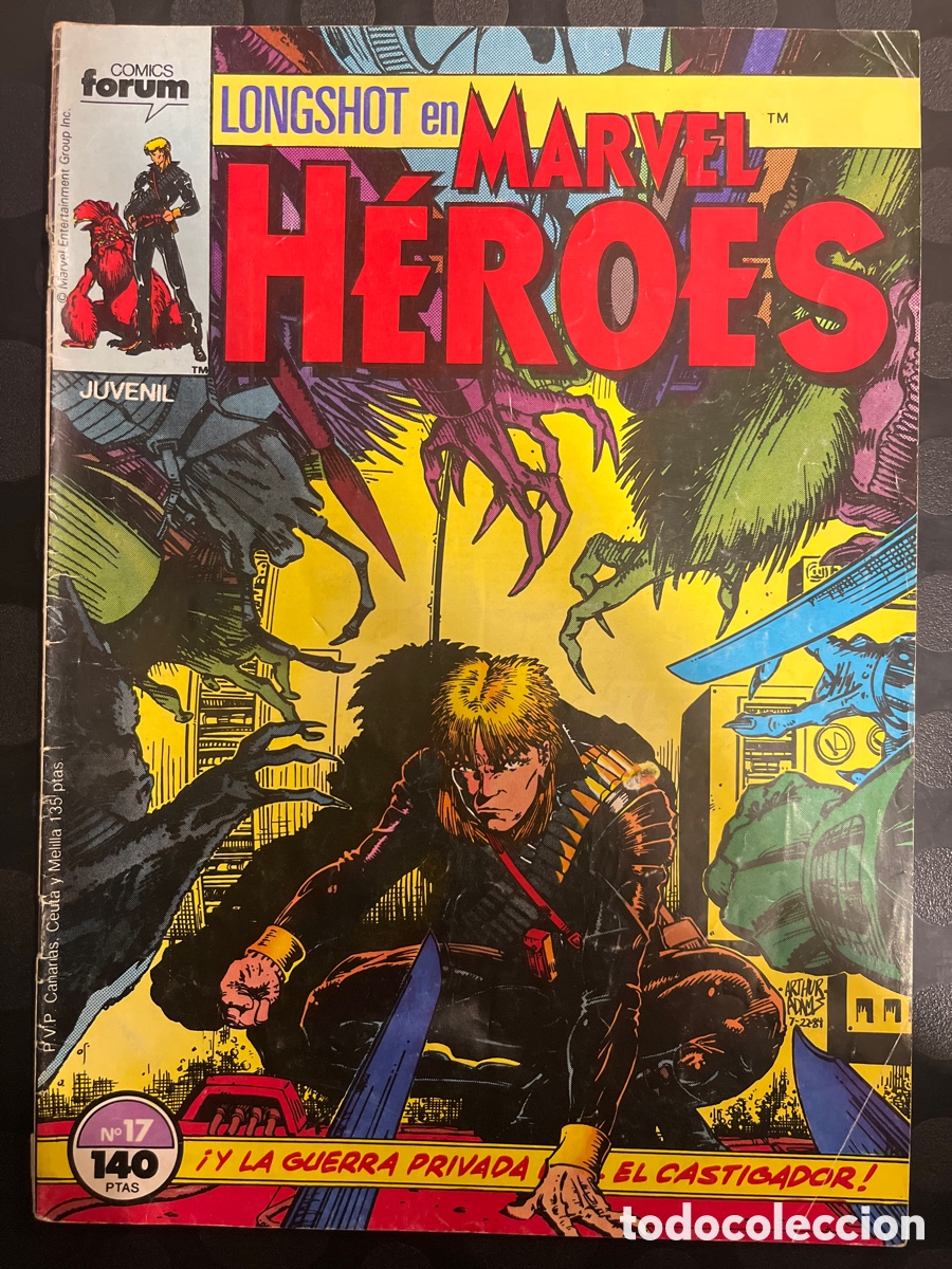 C&oacute;mics: MARVEL H&Eacute;ROES N.17 LONGSHOT ( 1986/1993 ) - Foto 1