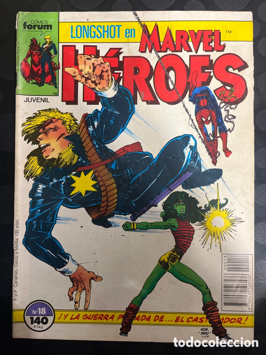 C&oacute;mics: MARVEL H&Eacute;ROES N.18 LONGSHOT ( 1986/1993 ) - Foto 1