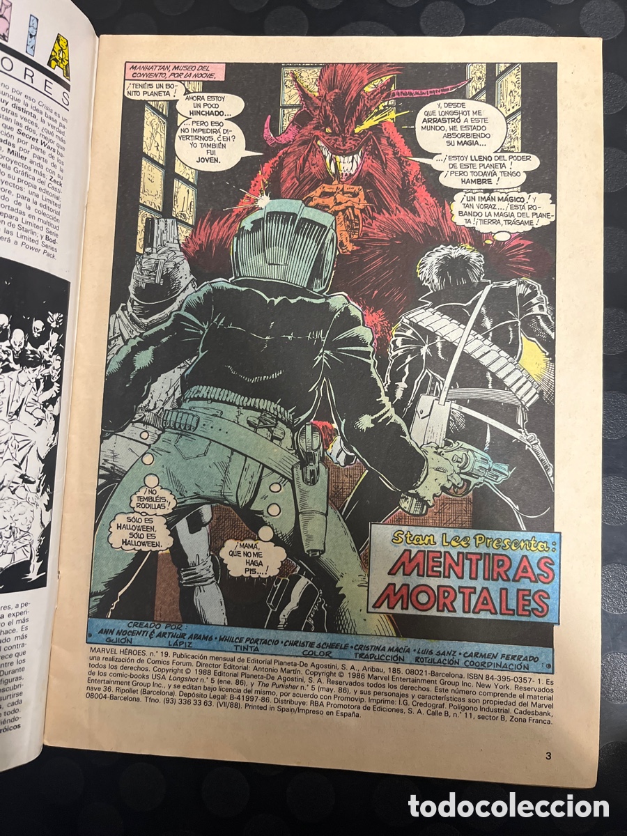 C&oacute;mics: MARVEL H&Eacute;ROES N.19 LONGSHOT ( 1986/1993 ) - Foto 3