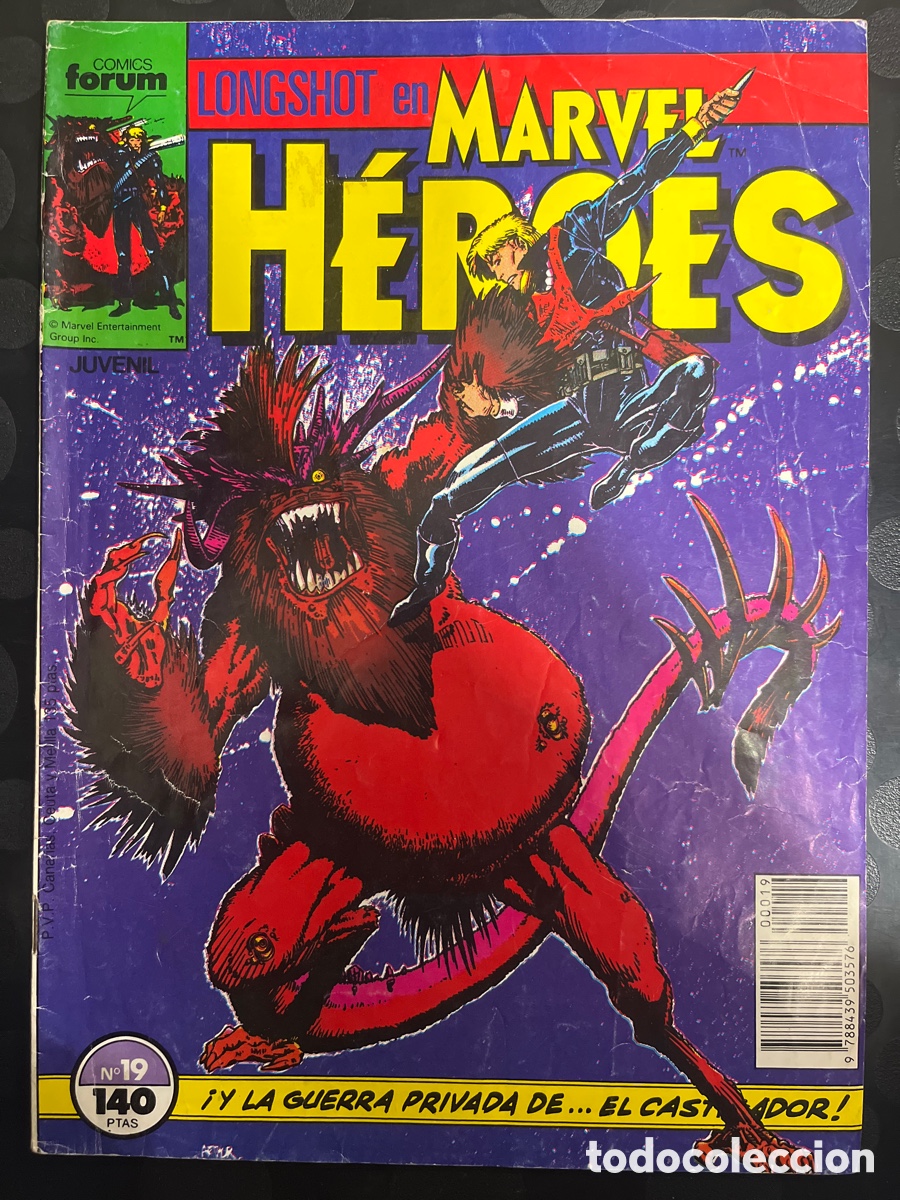 C&oacute;mics: MARVEL H&Eacute;ROES N.19 LONGSHOT ( 1986/1993 ) - Foto 1