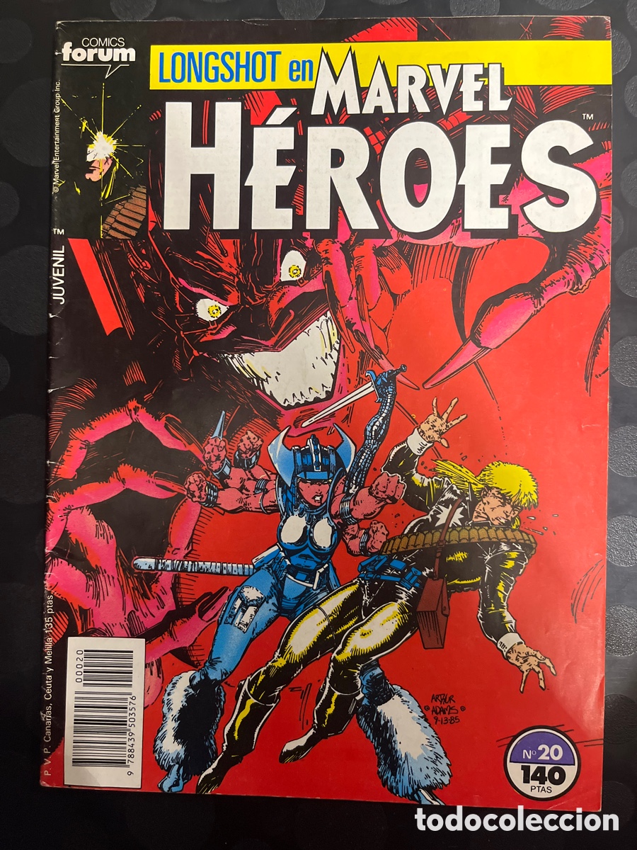 C&oacute;mics: MARVEL H&Eacute;ROES N.20 LONGSHOT ( 1986/1993 ) - Foto 1