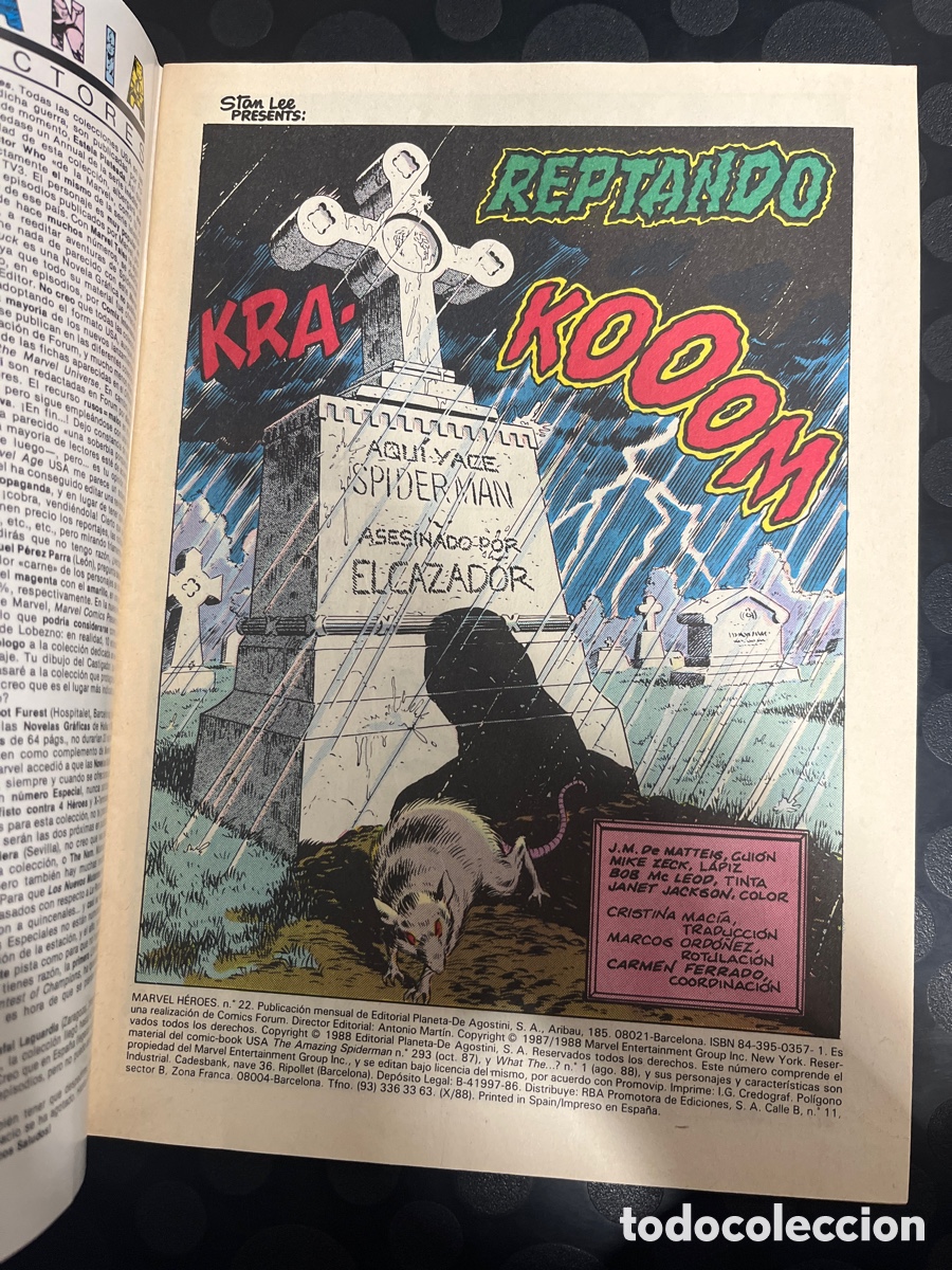 C&oacute;mics: MARVEL H&Eacute;ROES N.22 SPIDERMAN ( 1986/1993 ) - Foto 3