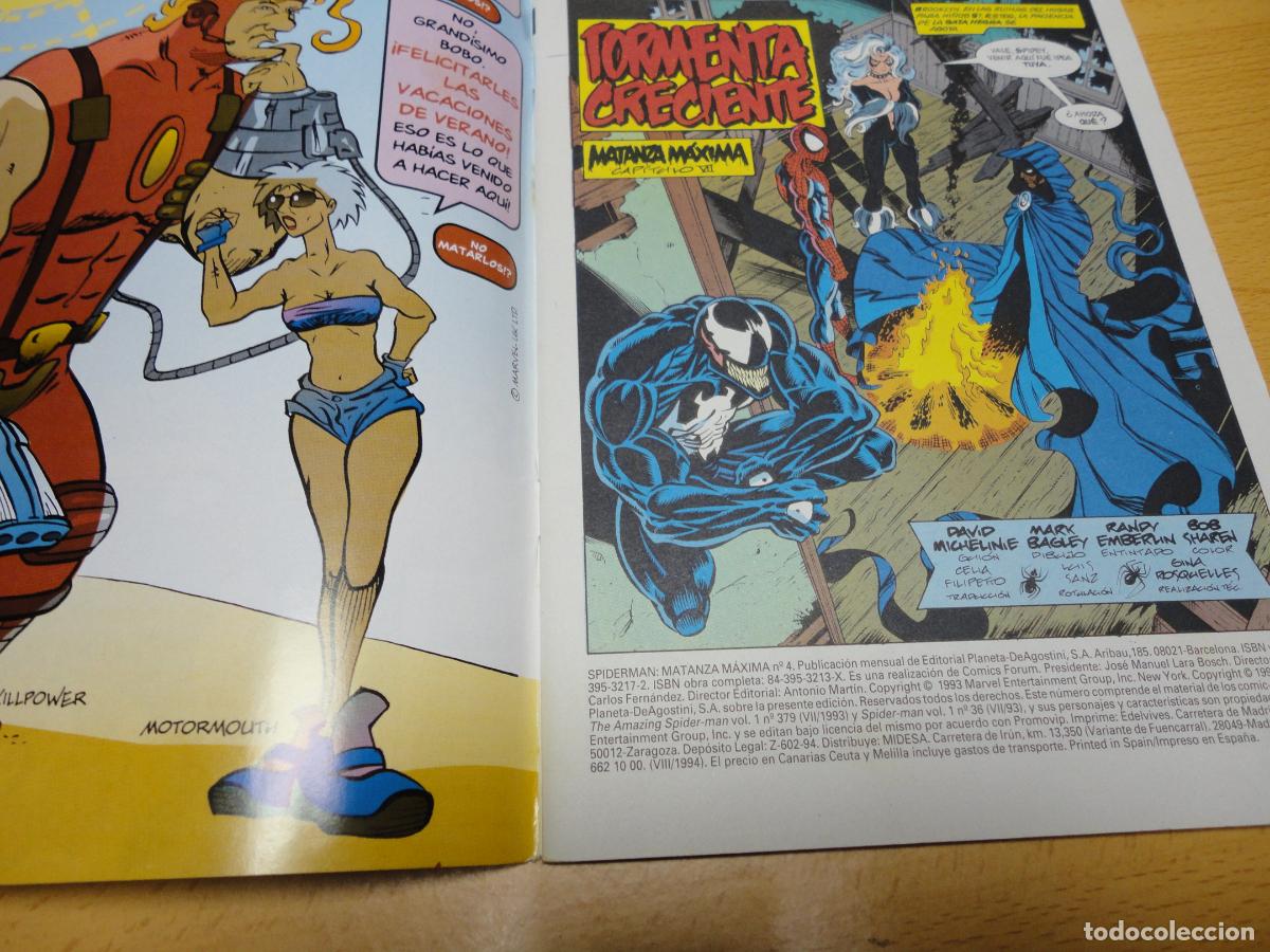 C&oacute;mics: MATANZA MAXIMA N&ordm; 4 DE 7 SPIDERMAN - VENENO MARVEL - FORUM -N 12 - Foto 7