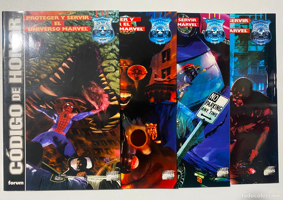 C&oacute;mics: C&oacute;digo de honor, Completa, 4 n&ordm;s. Forum, 1997. &iexcl;Servir y proteger en el Universo Marvel! Marvels - Foto 1