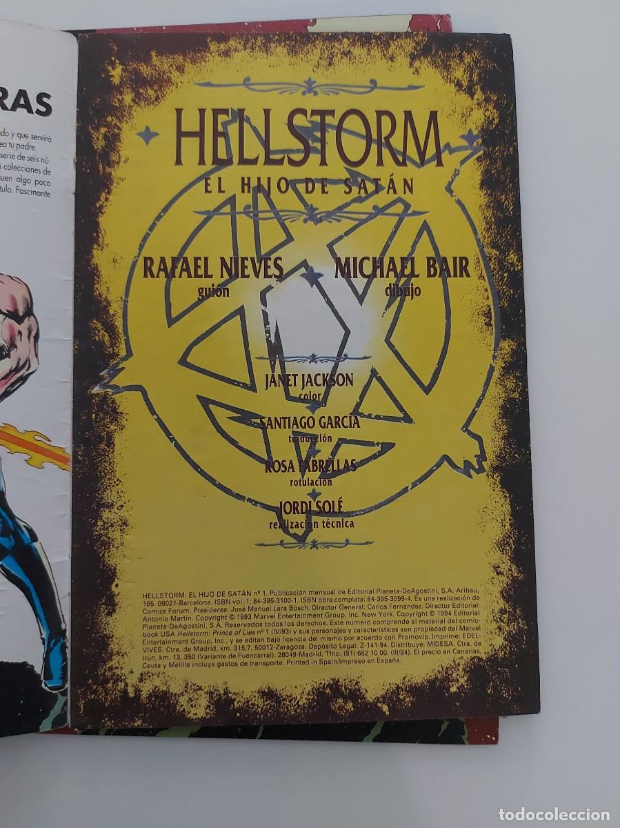 C&oacute;mics: LOTE HELLSTORM, EL HIJO DE SAT&Aacute;N. 4 EJEMPLARES (DE 6). GRAPA. FORUM. MARVEL. 1994. - Foto 6