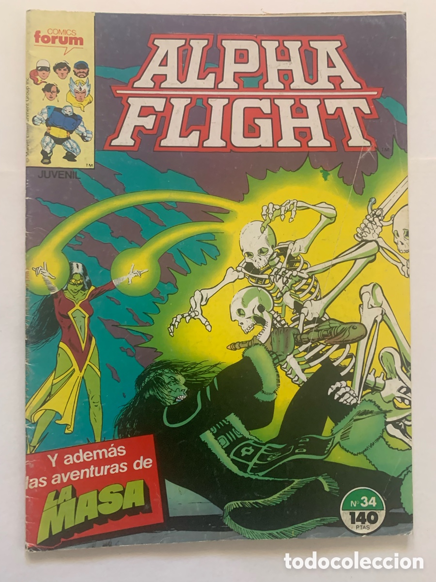 C&oacute;mics: Alpha Flight V-1 N&ordm;34 Editorial Forum 1984 - Foto 1