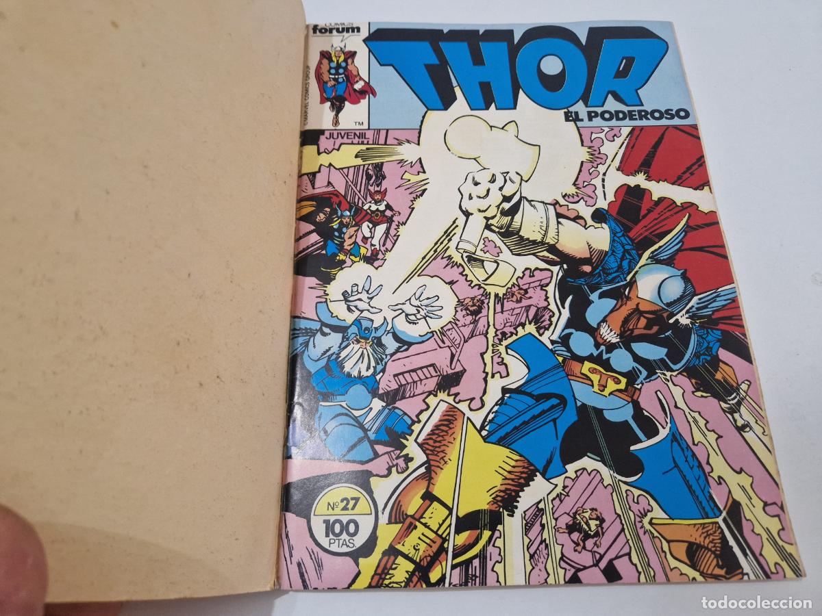 C&oacute;mics: TOMO 5 COMIC THOR EL PODEROSO MARVEL COMICS FORUM N&ordm; 27,28,29,30,31 RETAPADO 1983 - Foto 4