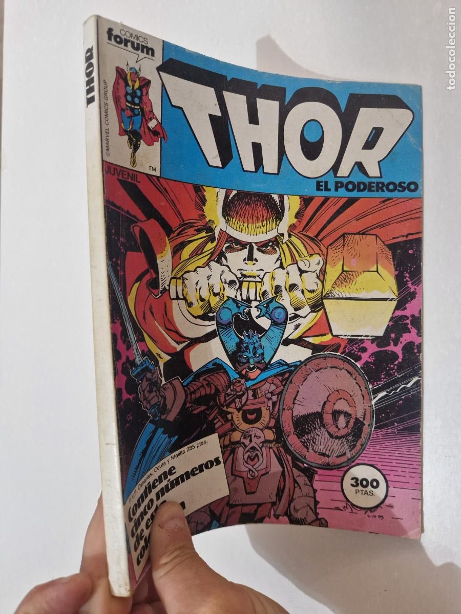 C&oacute;mics: TOMO 5 COMIC THOR EL PODEROSO MARVEL COMICS FORUM N&ordm; 27,28,29,30,31 RETAPADO 1983 - Foto 3