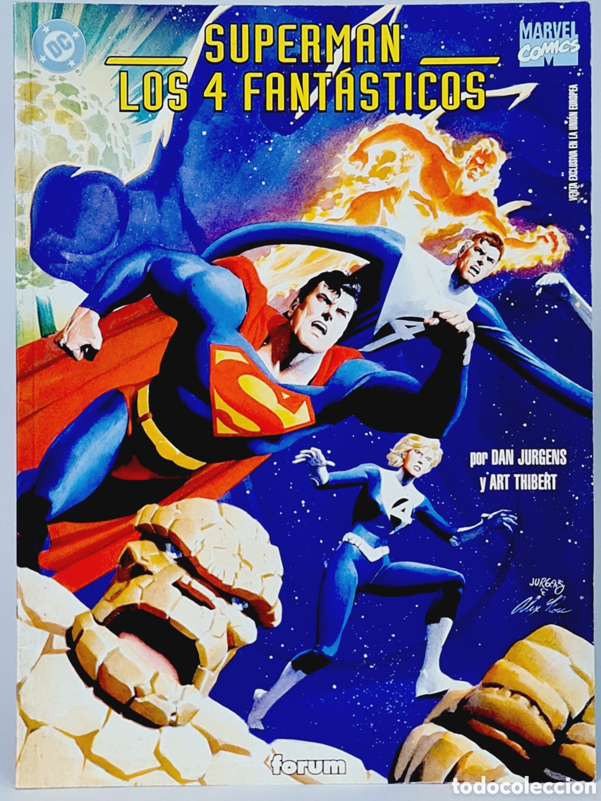 C&oacute;mics: EXCELENTE SUPERMAN LOS 4 FANT&Aacute;STICOS CROSSOVER C&Oacute;MICS MARVEL FORUM - Foto 1