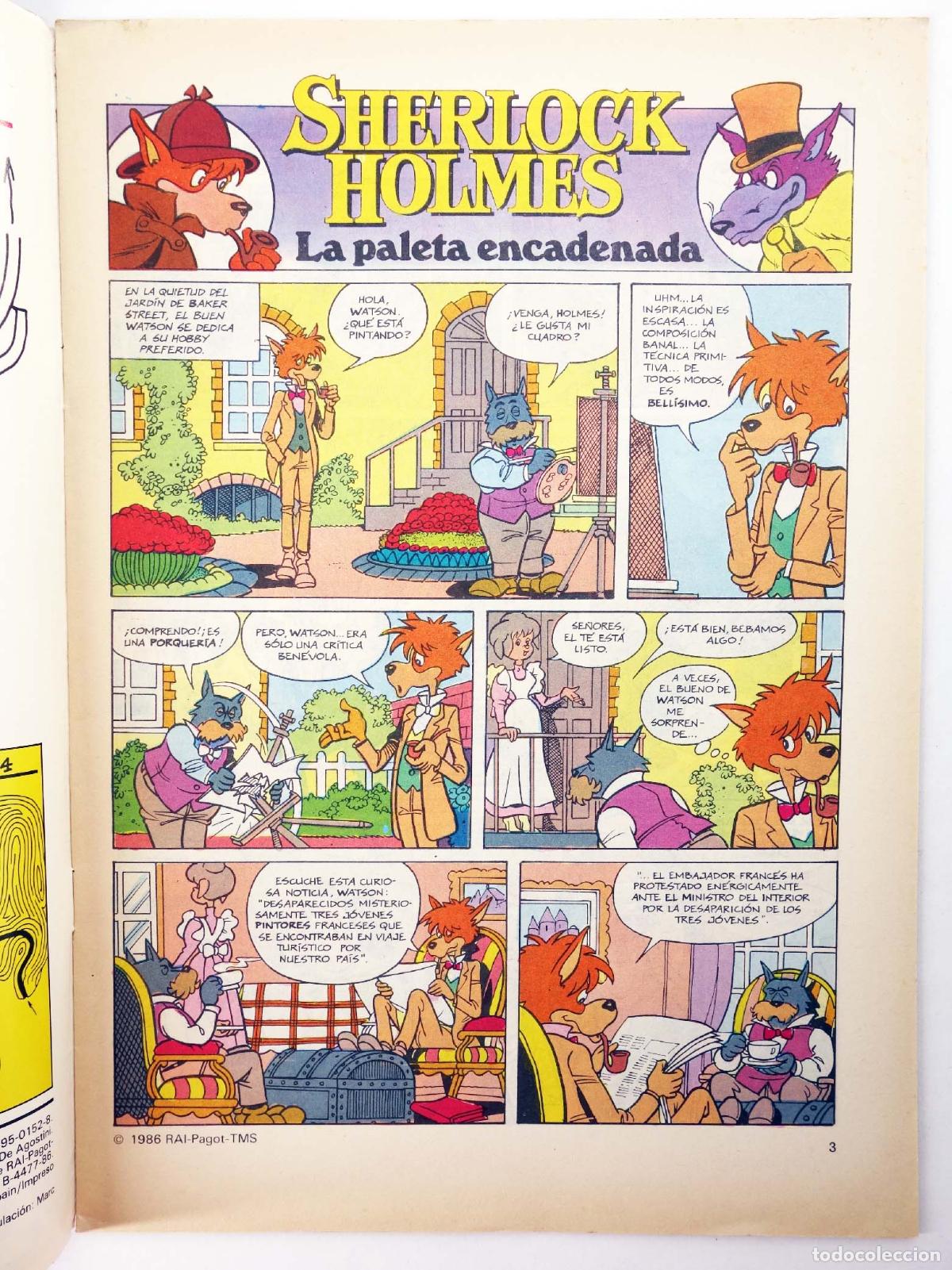 C&oacute;mics: SHERLOCK HOLMES 5. LA PALETA ENCADENADA. Forum, 1986 - Foto 4