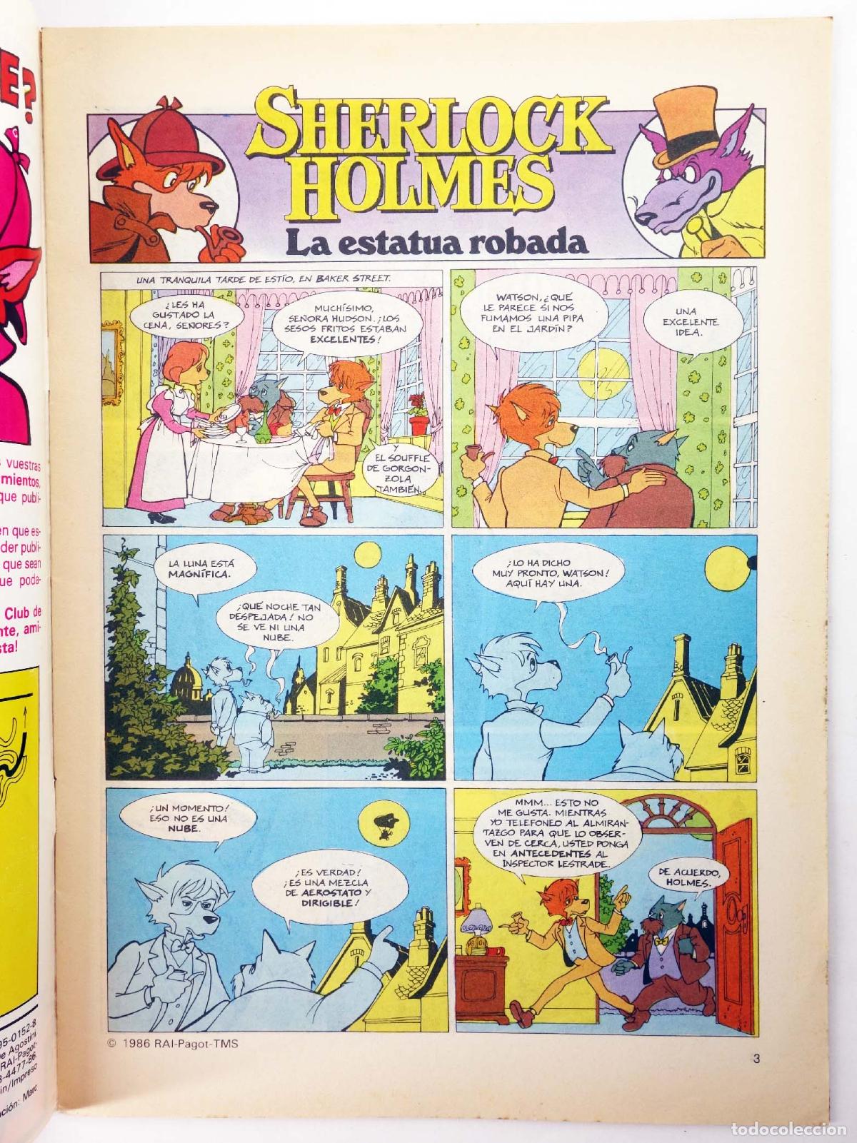 C&oacute;mics: SHERLOCK HOLMES 6. LA ESTATUA ROBADA. Forum, 1986 - Foto 3