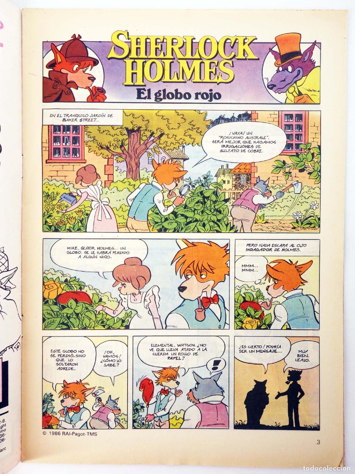 C&oacute;mics: SHERLOCK HOLMES 13. EL GLOBO ROJO. Forum, 1986 - Foto 3