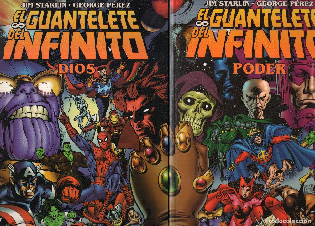 C&oacute;mics: EL GUANTELETE DEL INFINITO DIOS Y PODER COMPLETA 2 TOMOS - FORUM - ESTADO EXCELENTE - Foto 1