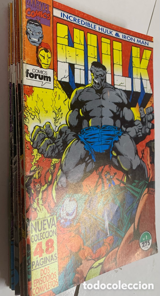 C&oacute;mics: Hulk V-1 Coleccion Completa 9 Comics Editorial Forum 1990 Original - Foto 4