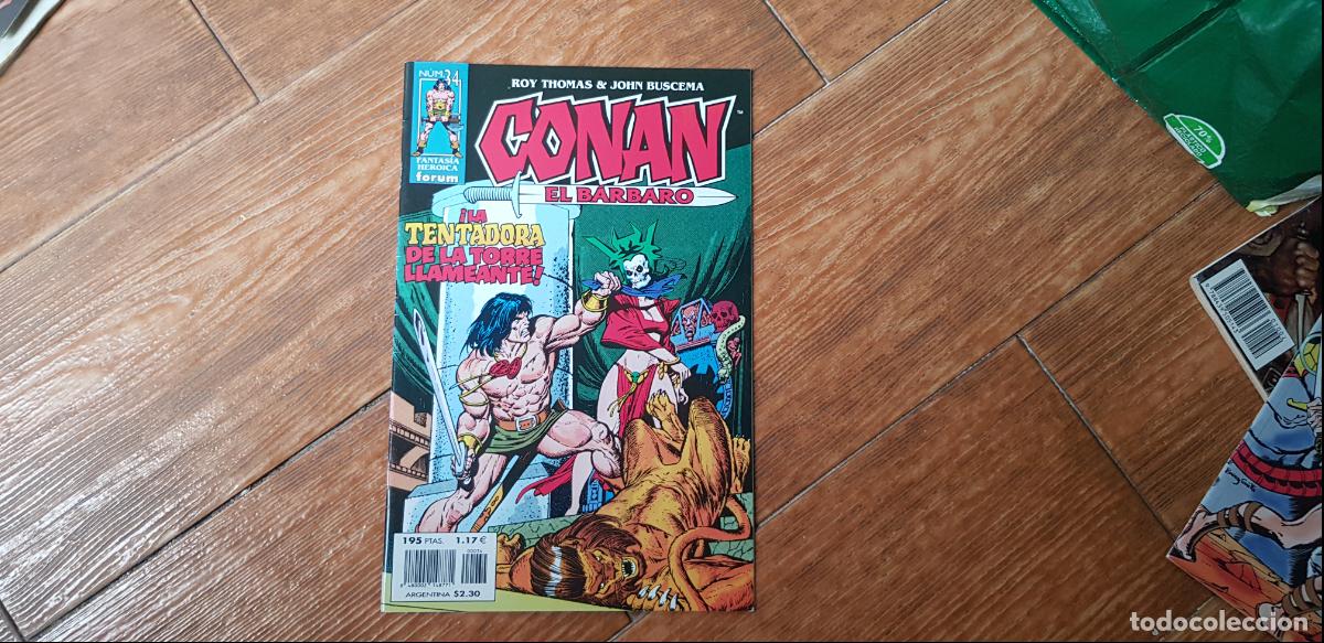 C&oacute;mics: CONAN EL BARBARO - N&ordm; 34 - ROY THOMAS -VOLUMEN 2 EDICIONES FORUM - Foto 1