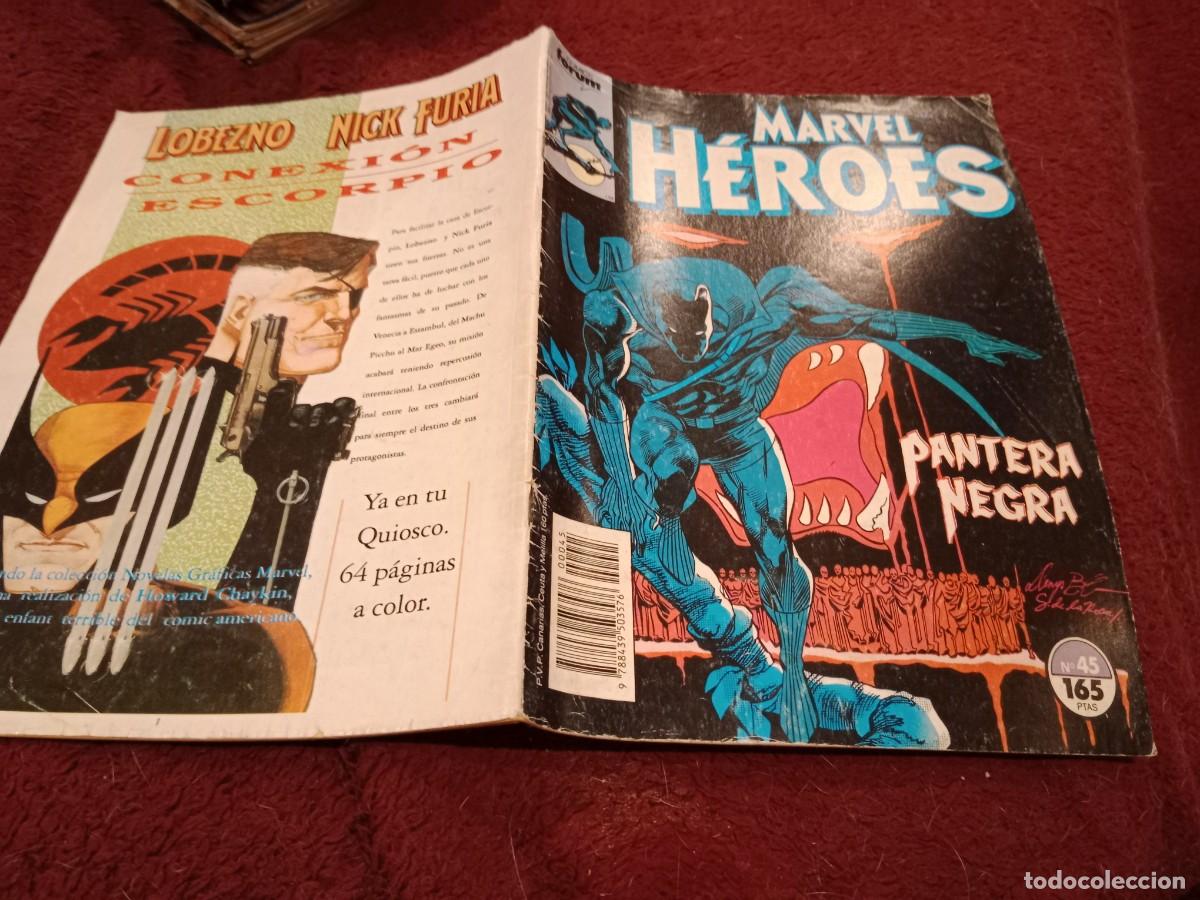 C&oacute;mics: MARVEL HEROES N&ordm; 45 - PANTERA NEGRA - COMICS FORUM 1990 - Foto 1