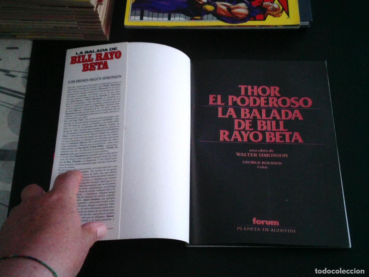 C&oacute;mics: LA BALADA DE BILL RAYO BETA - THOR EL PODEROSO - WALTER SIMONSON - FORUM - BUEN ESTADO - CJ 237 - Foto 2