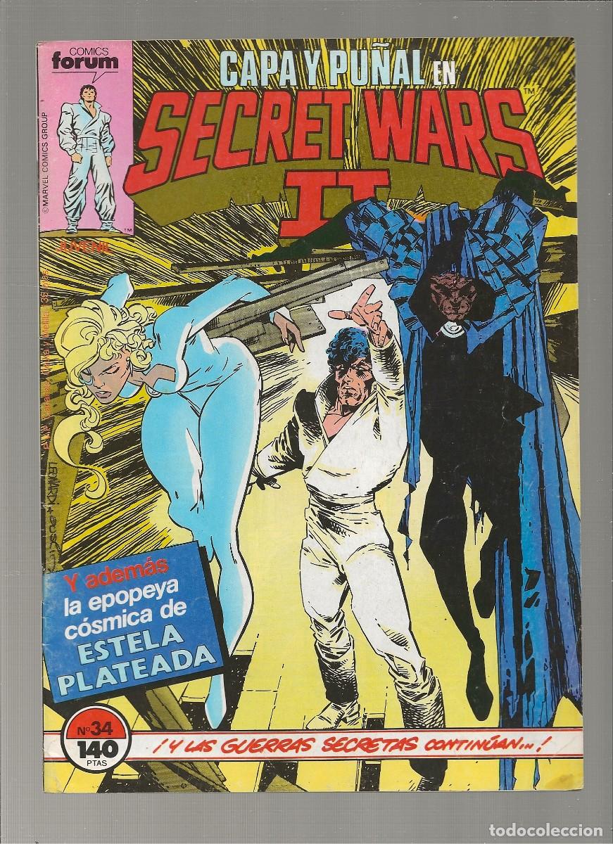 C&oacute;mics: CAPA Y PU&Ntilde;AL EN SECRET WARS II - N&ordm; 34 - FORUM 1987 - Foto 1
