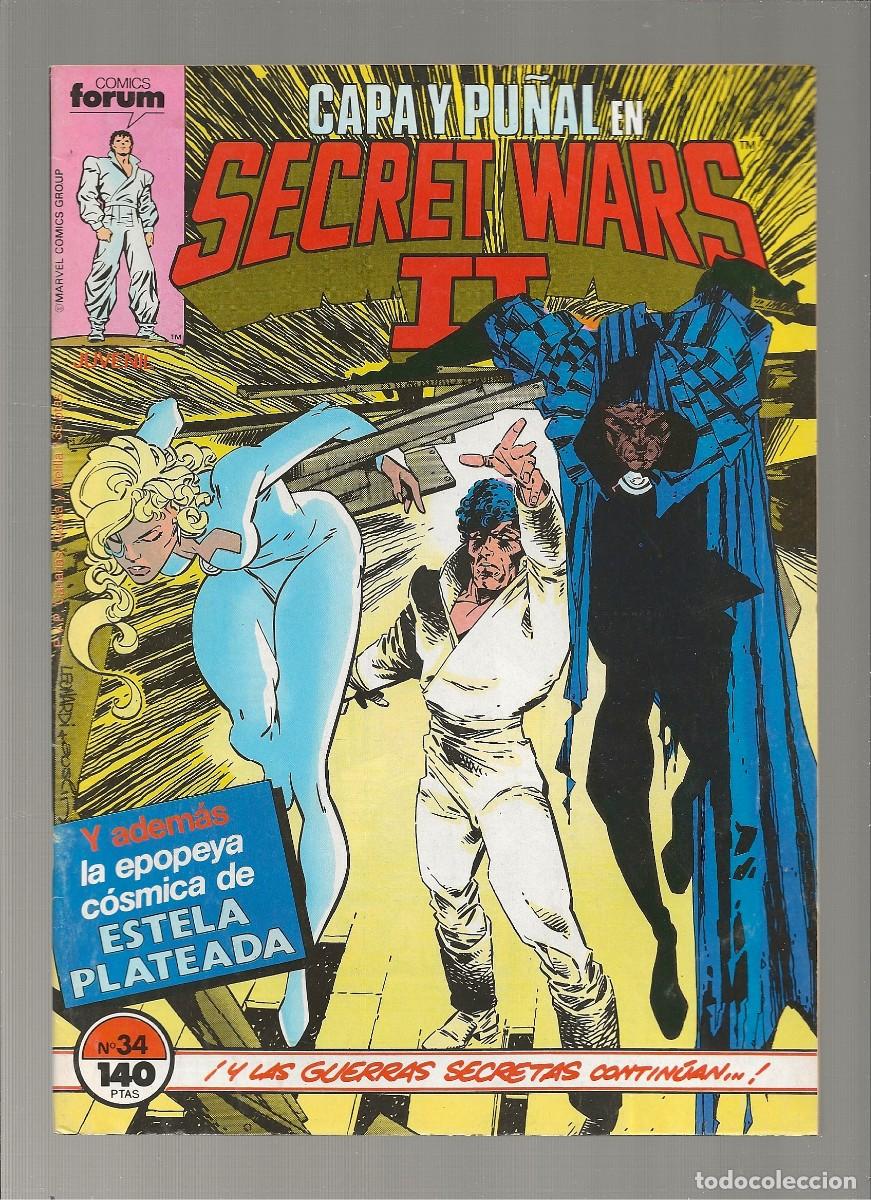 C&oacute;mics: CAPA Y PU&Ntilde;AL EN SECRET WARS II - N&ordm; 34 - FORUM 1987 - Foto 1