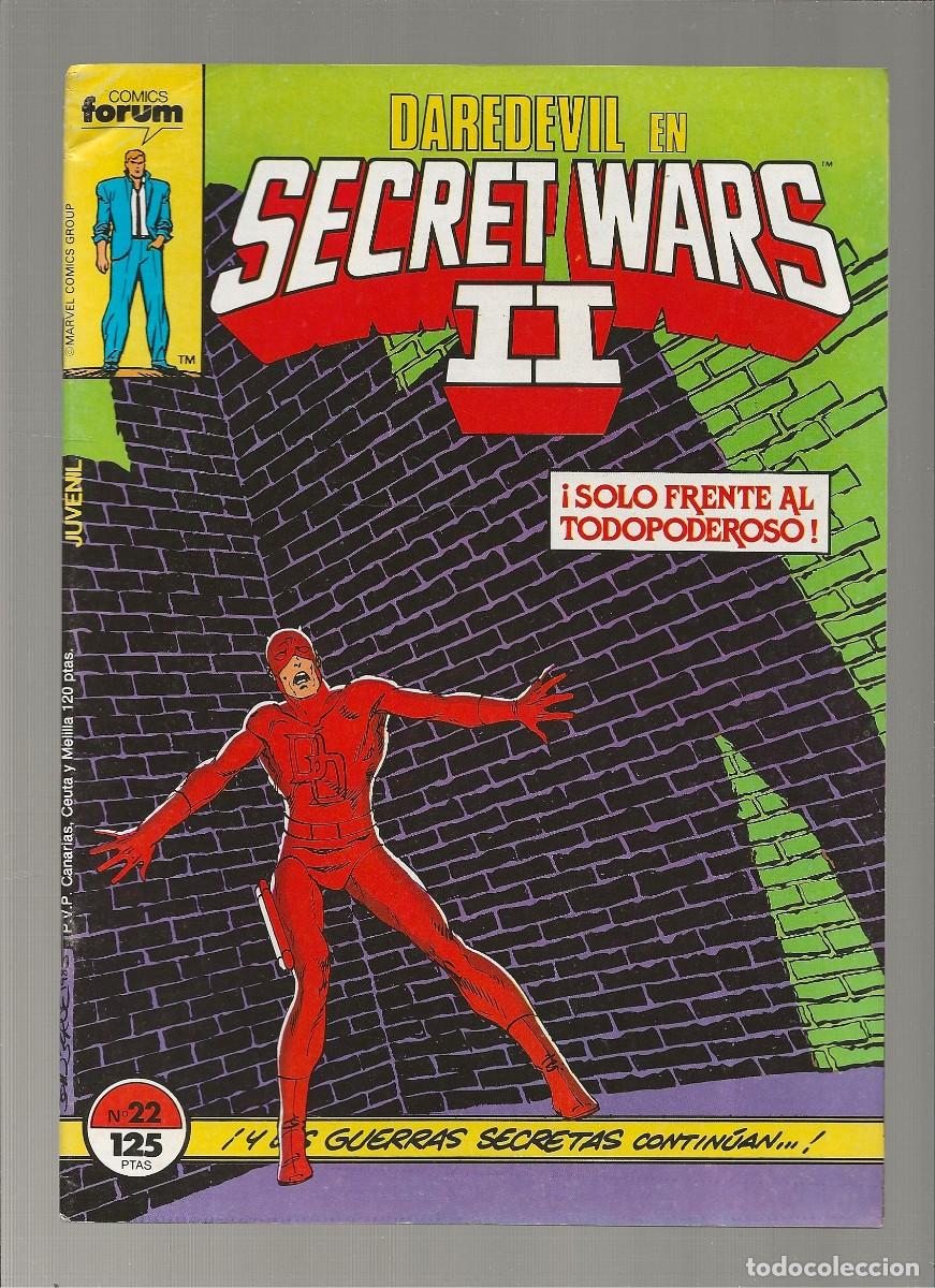 C&oacute;mics: DAREDEVIL EN SECRET WARS II - N&ordm; 22 - FORUM 1987 - Foto 1