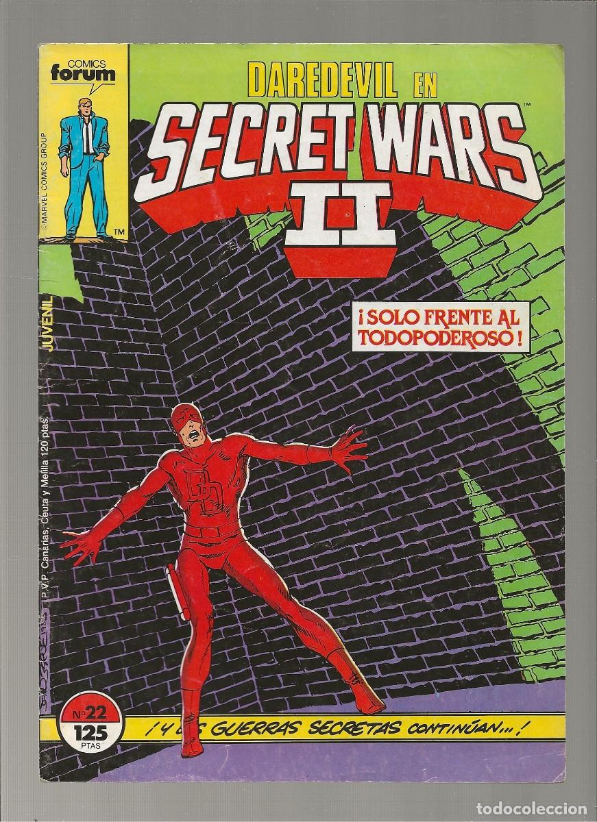 C&oacute;mics: DAREDEVIL EN SECRET WARS II - N&ordm; 22 - FORUM 1987 - Foto 1