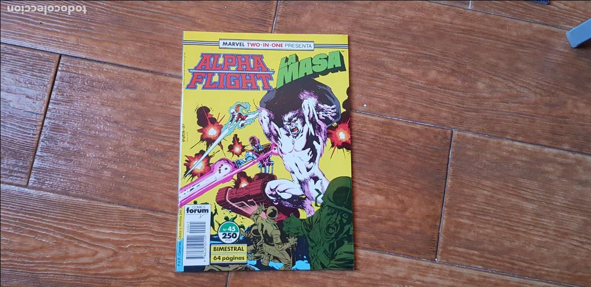 C&oacute;mics: MARVEL TWO-IN-ONE, ALPHA FLIGHT Y LA MASA N&ordm; 45 EDICIONES FORUM 1987 - Foto 1