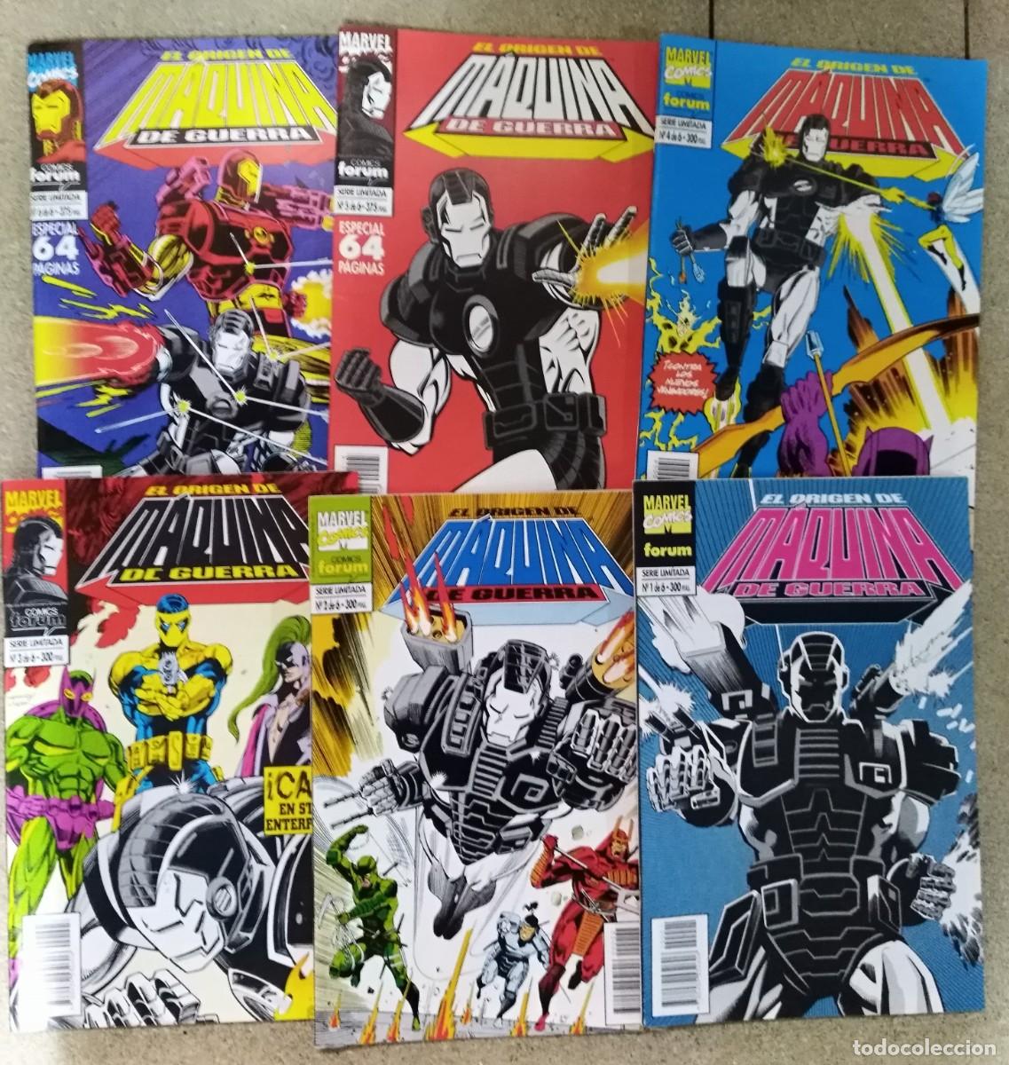 C&oacute;mics: El Origen De Maquina De Guerra.Completa.6 Comics.Marvel.Forum - Foto 1