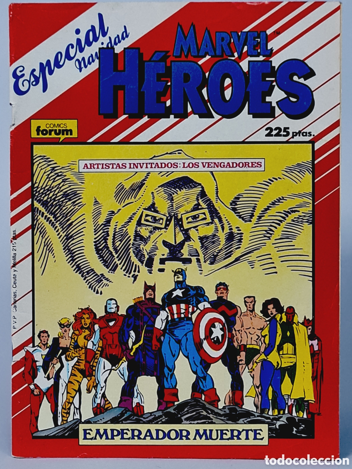 C&oacute;mics: C&Oacute;MIC MARVEL H&Eacute;ROES ESPECIAL NAVIDAD 1987 EXTRA FORUM MARVEL BUEN ESTADO - Foto 1