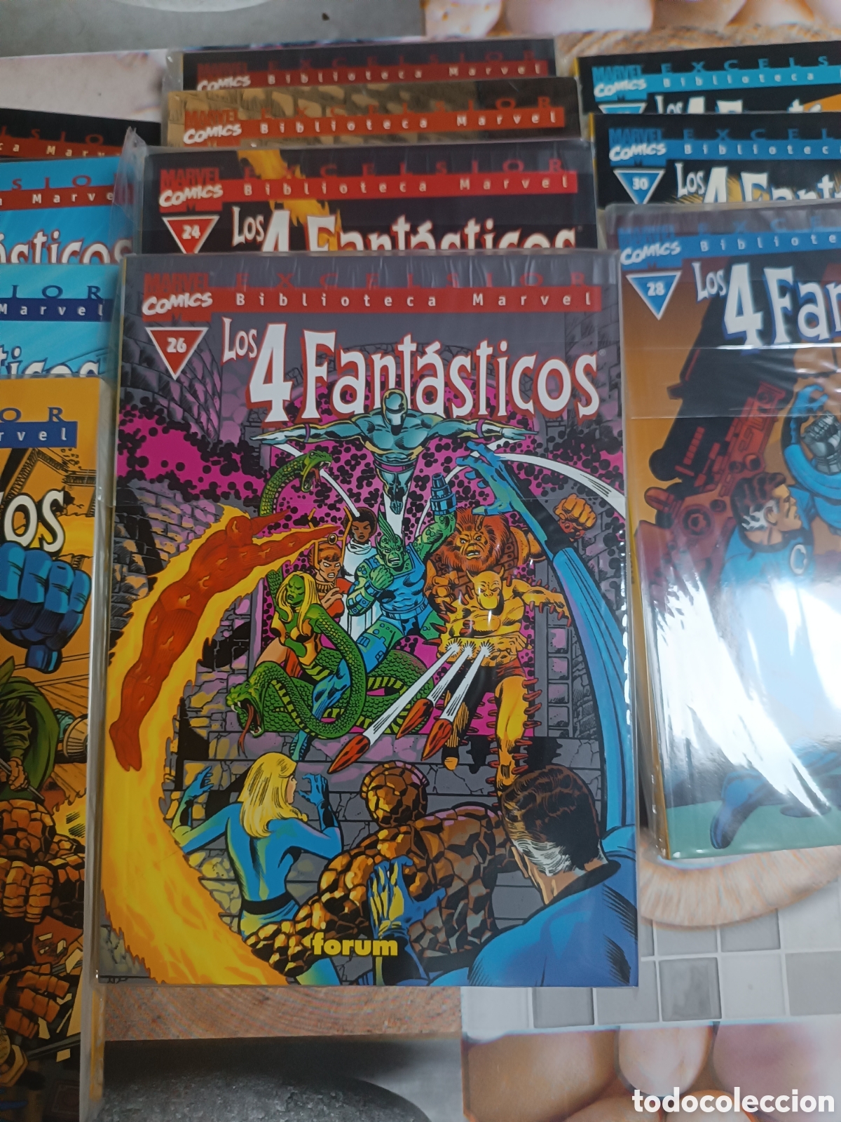 C&oacute;mics: Biblioteca Marvel 4 Fant&aacute;sticos (Forum) 35 n&uacute;meros Completa - Foto 1