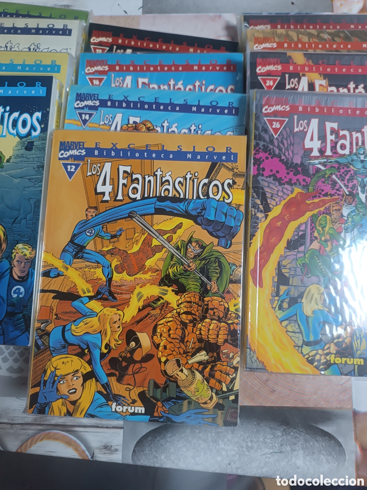 C&oacute;mics: Biblioteca Marvel 4 Fant&aacute;sticos (Forum) 35 n&uacute;meros Completa - Foto 3