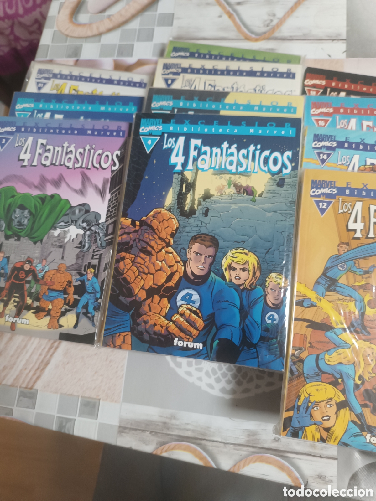 C&oacute;mics: Biblioteca Marvel 4 Fant&aacute;sticos (Forum) 35 n&uacute;meros Completa - Foto 4