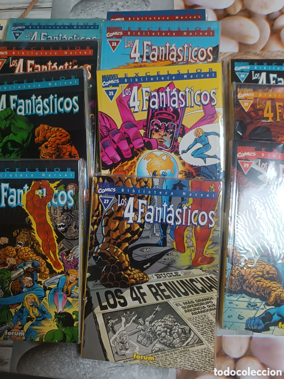 C&oacute;mics: Biblioteca Marvel 4 Fant&aacute;sticos (Forum) 35 n&uacute;meros Completa - Foto 6