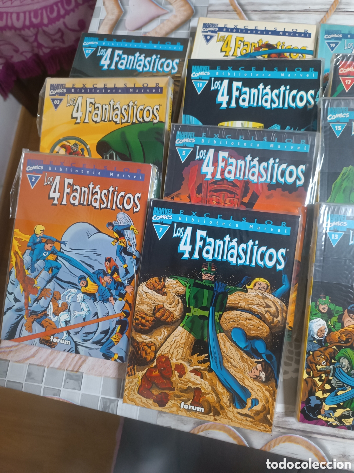 C&oacute;mics: Biblioteca Marvel 4 Fant&aacute;sticos (Forum) 35 n&uacute;meros Completa - Foto 8