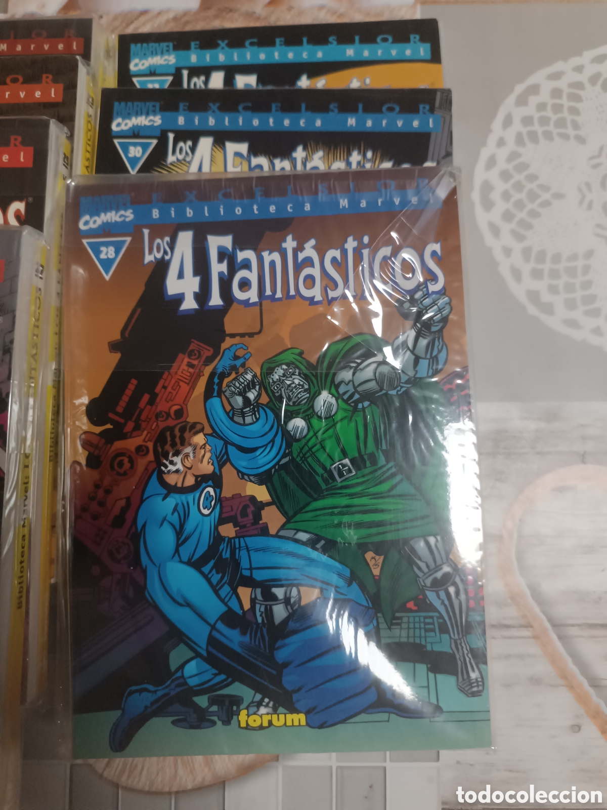 C&oacute;mics: Biblioteca Marvel 4 Fant&aacute;sticos (Forum) 35 n&uacute;meros Completa - Foto 2