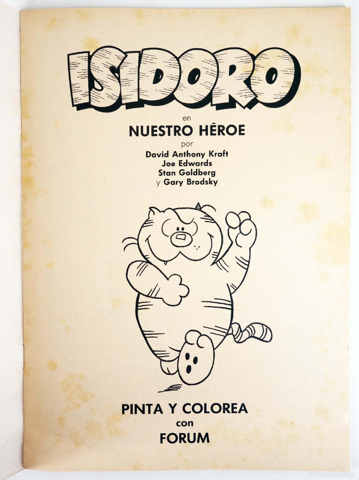 C&oacute;mics: ISIDORO, NUESTRO H&Eacute;ROE. PINTA Y COLOREA. Forum, 1988 - Foto 3