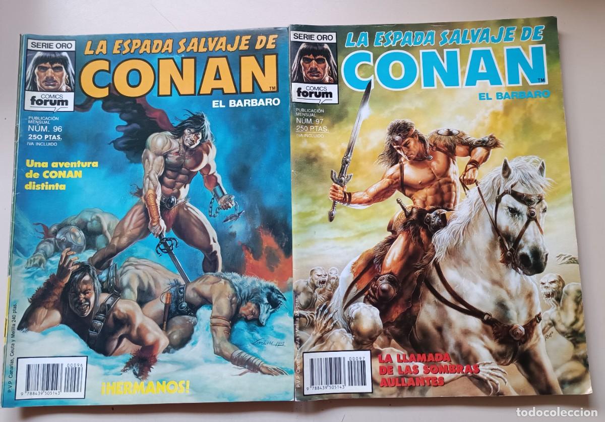 C&oacute;mics: Lote 7 Comics La Espada Salvaje de Conan Serie Oro de Forum - Foto 2