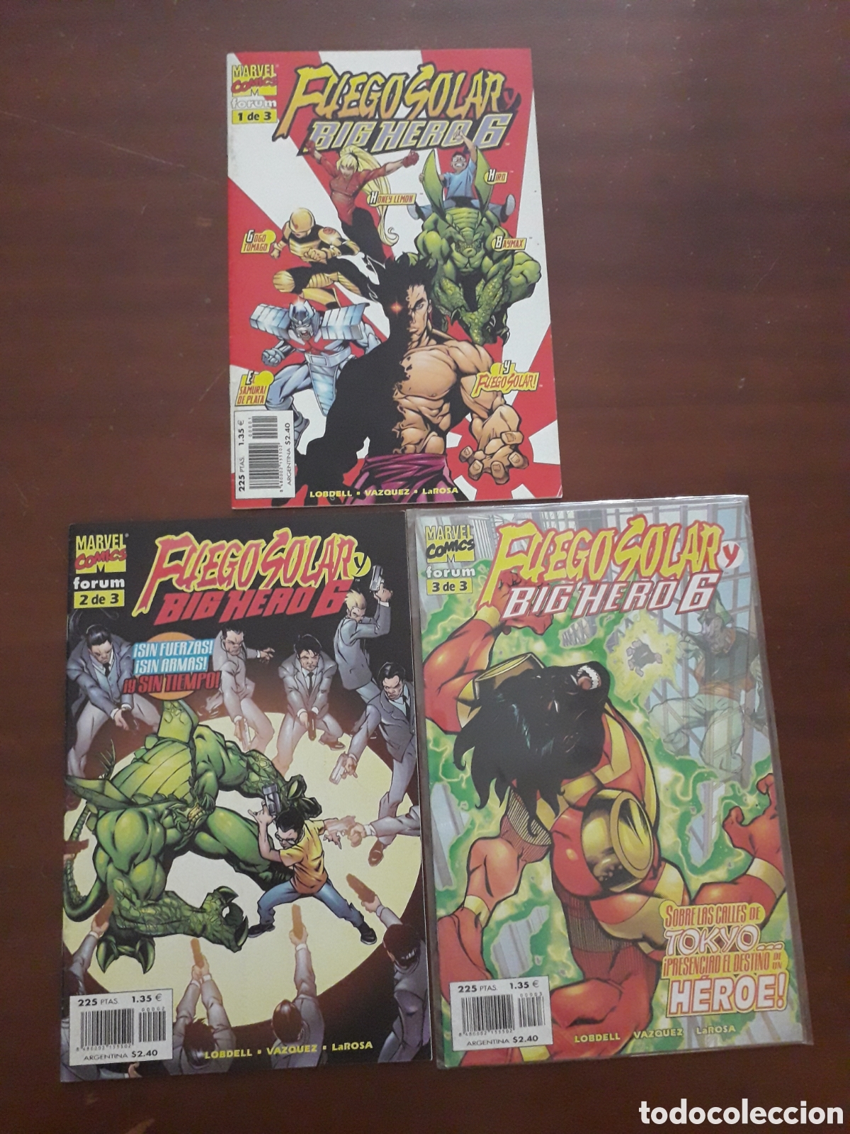 C&oacute;mics: FUEGO SOLAR Y BIG HERO SIX. 3 N&Uacute;MEROS. COMPLETA - Foto 1