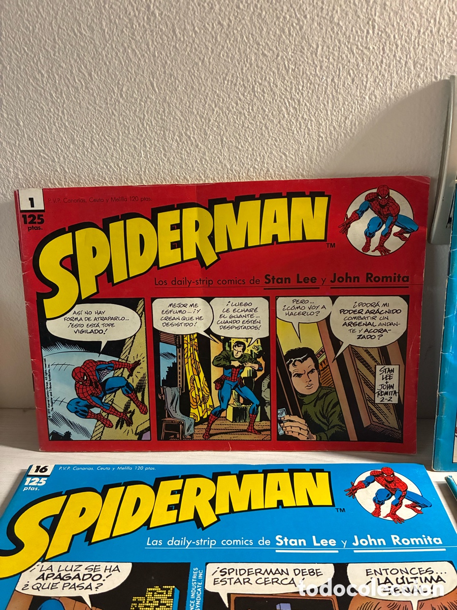 C&oacute;mics: Lote 9 tiras de prensa Spiderman - Foto 2