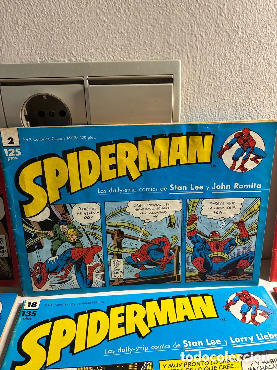 C&oacute;mics: Lote 9 tiras de prensa Spiderman - Foto 3