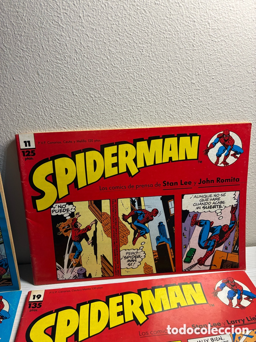 C&oacute;mics: Lote 9 tiras de prensa Spiderman - Foto 4