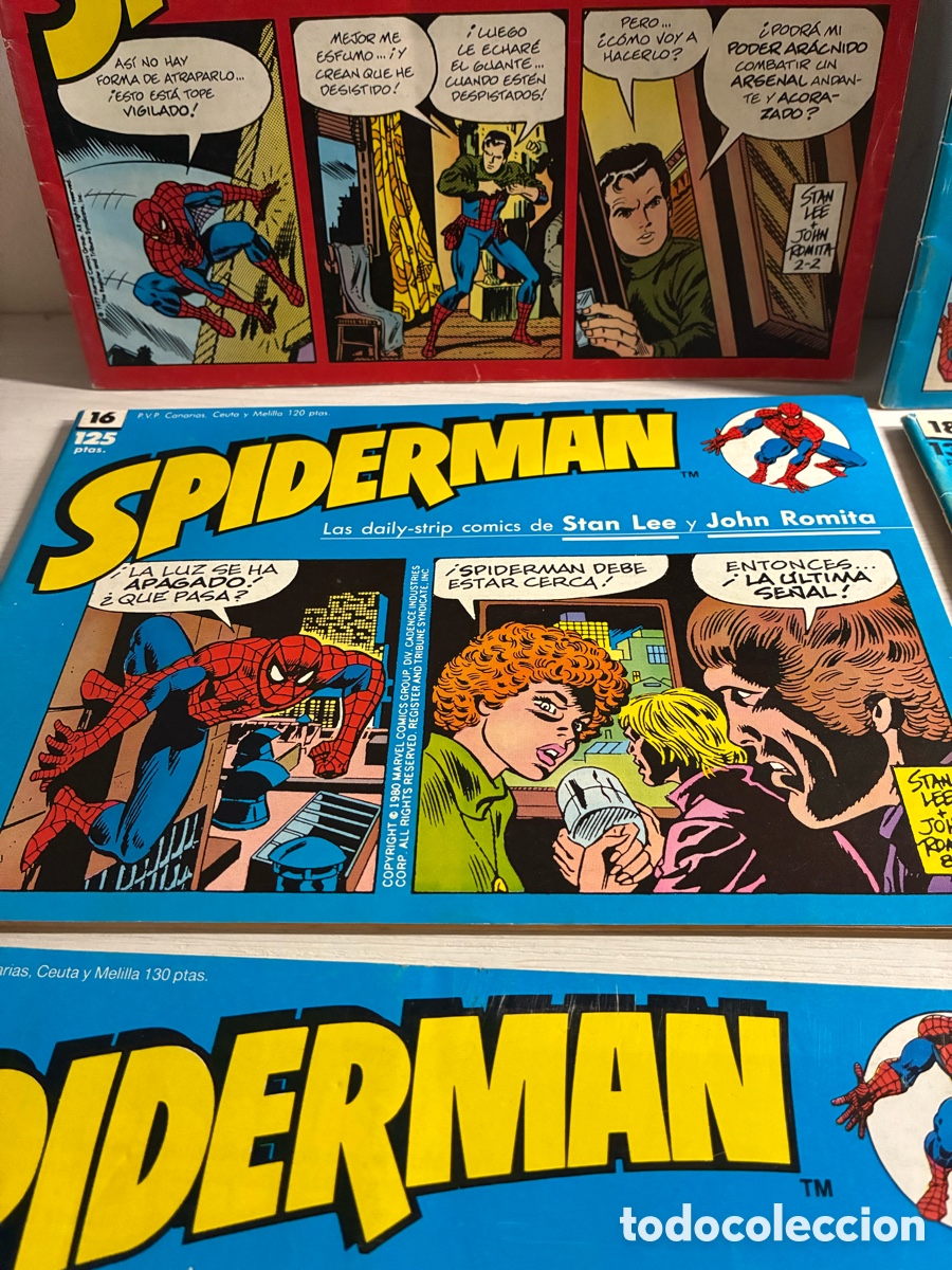 C&oacute;mics: Lote 9 tiras de prensa Spiderman - Foto 5