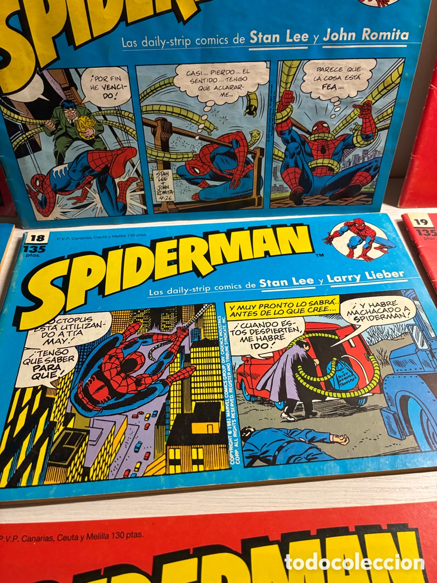 C&oacute;mics: Lote 9 tiras de prensa Spiderman - Foto 6