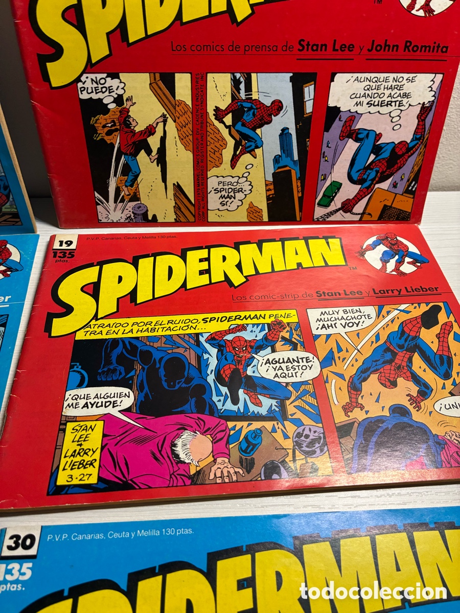 C&oacute;mics: Lote 9 tiras de prensa Spiderman - Foto 7