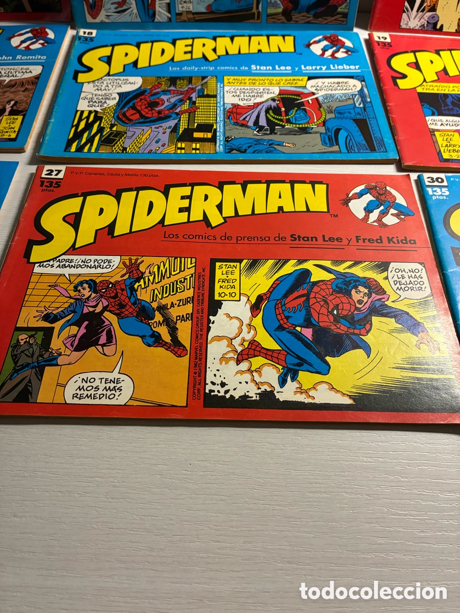 C&oacute;mics: Lote 9 tiras de prensa Spiderman - Foto 9