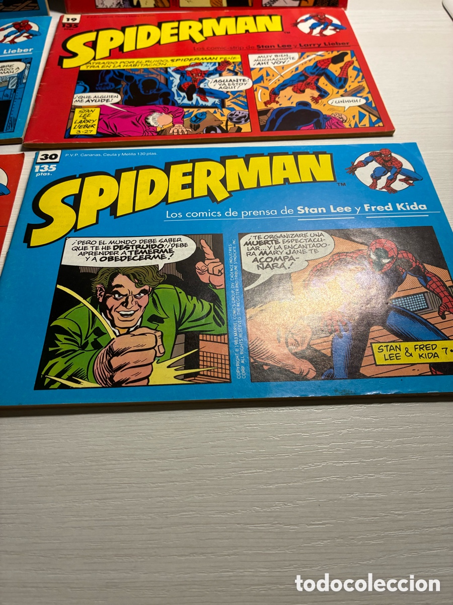 C&oacute;mics: Lote 9 tiras de prensa Spiderman - Foto 10